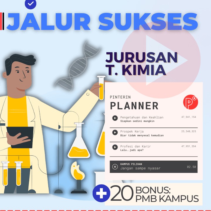

Daily Planner Kuliah Jurusan Teknik Kimia | Test SNMPTN-SBMPTN-UTBK Weekly Binder Loose leaf B5