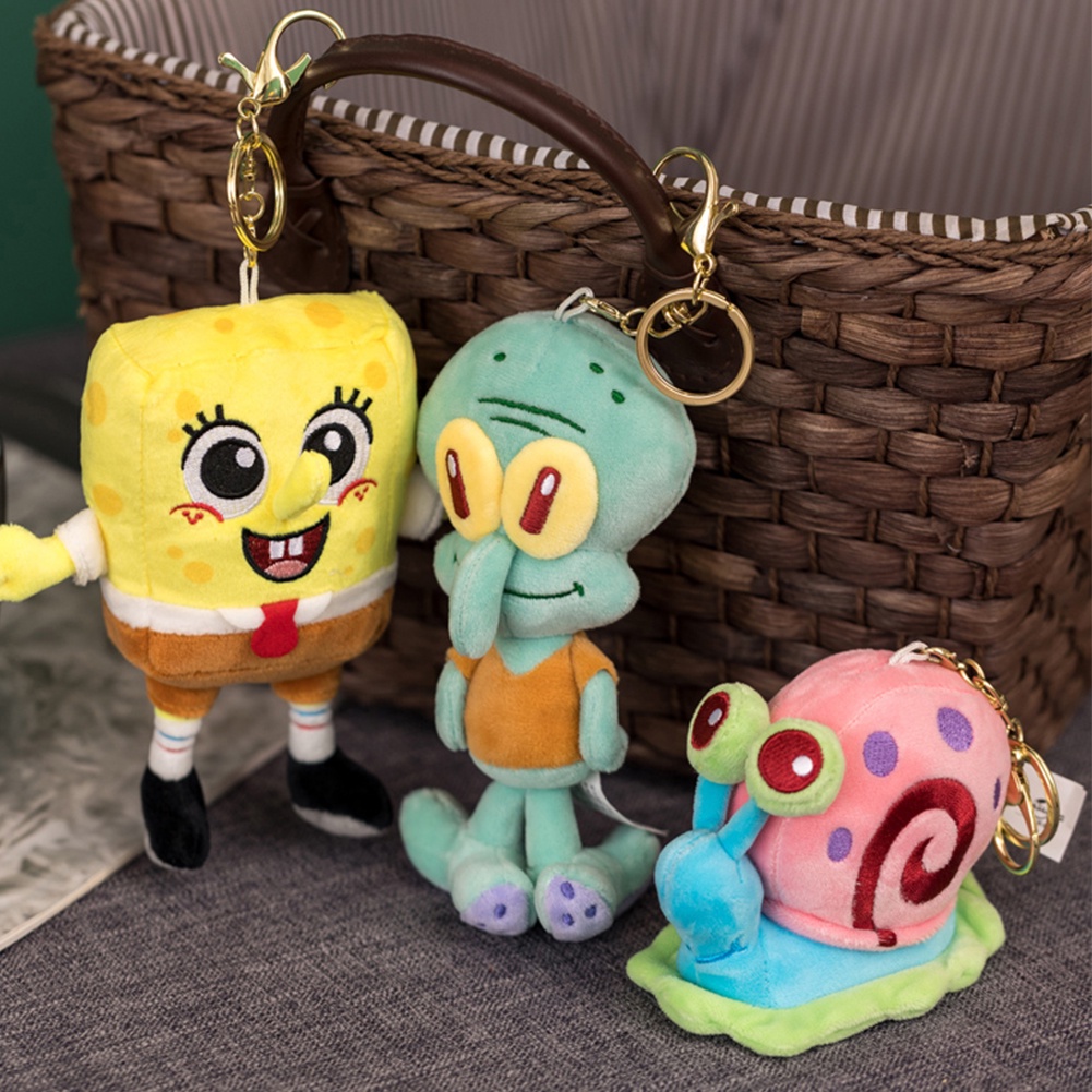 Hw Boneka Spongebob Bahan Plush Ukuran 13cm Untuk Dekorasi Natal / Ulang Tahun Anak