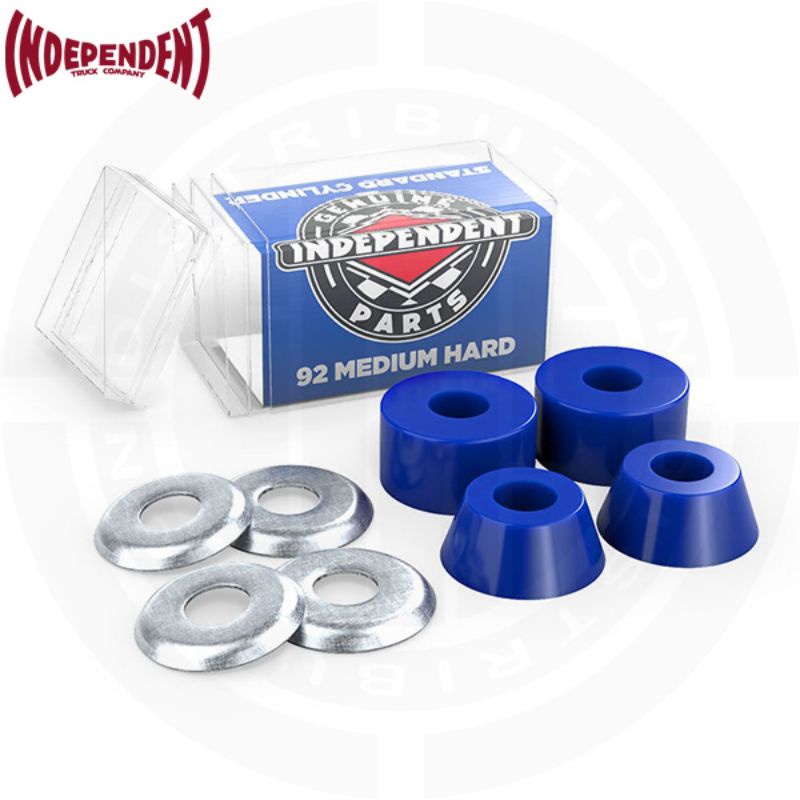 INDEPENDENT Genuine Parts Standard Cylinder Cushions Medium Hard 92A Blue Skateboard (Bushings)