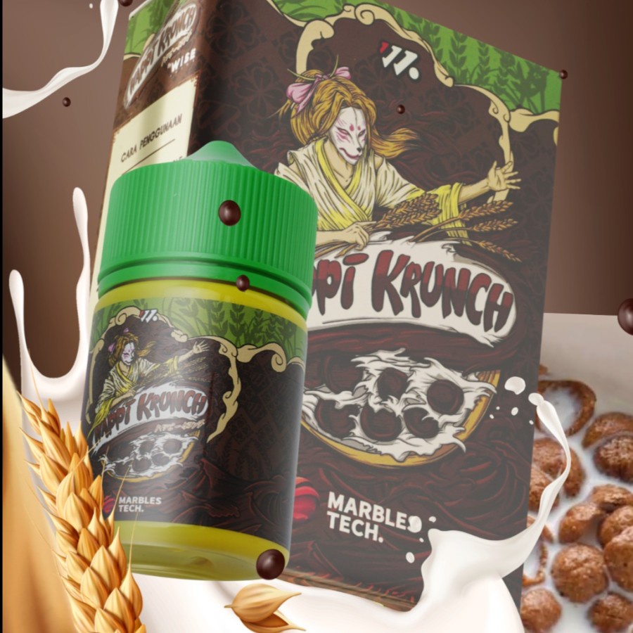 Liquid Happi Krunch Marbles Tech 60ML by Wise Juice x Ariffarisan berpita Cukai