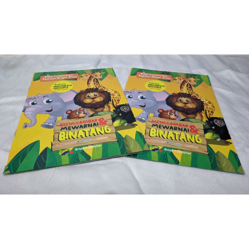 Buku Menggambar dan Mewarnai Binatang