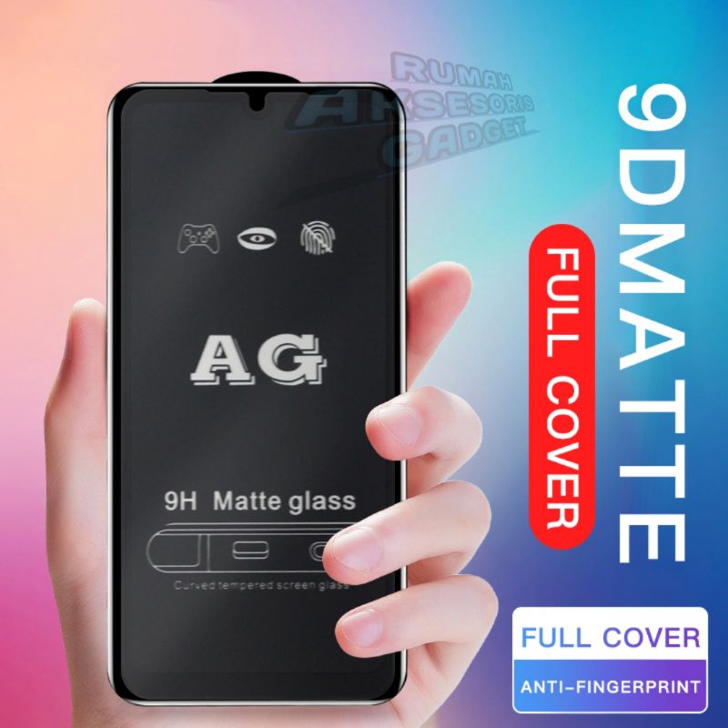 Tempered glass TG FULL AG MATTE Anti glare Oppo A3S A54 A74 A57 A1k A5S A7 F9 A12 F11 A52 A92 A15 A15s A16 A5 A9 2020 F5 F7 F11 pro Reno 4F 5F 5 6 A33 A53 3 2F 4 A31 A83 A71 F1S F3 Reno 7 5G 4G A36 A56 A76 A58 A78 2022 A17 7Z 8T A77S A38 A18