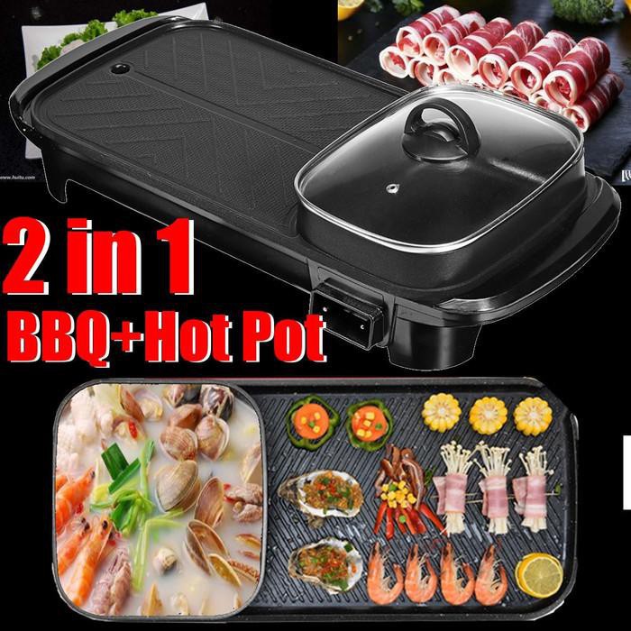 ORIGINAL FLECO 607 BBQ ELECTRIC GRILL MULTIFUNGSI ONE POT GRILL LISTRIK DIJAMIN ORIGINAL DAN AWET