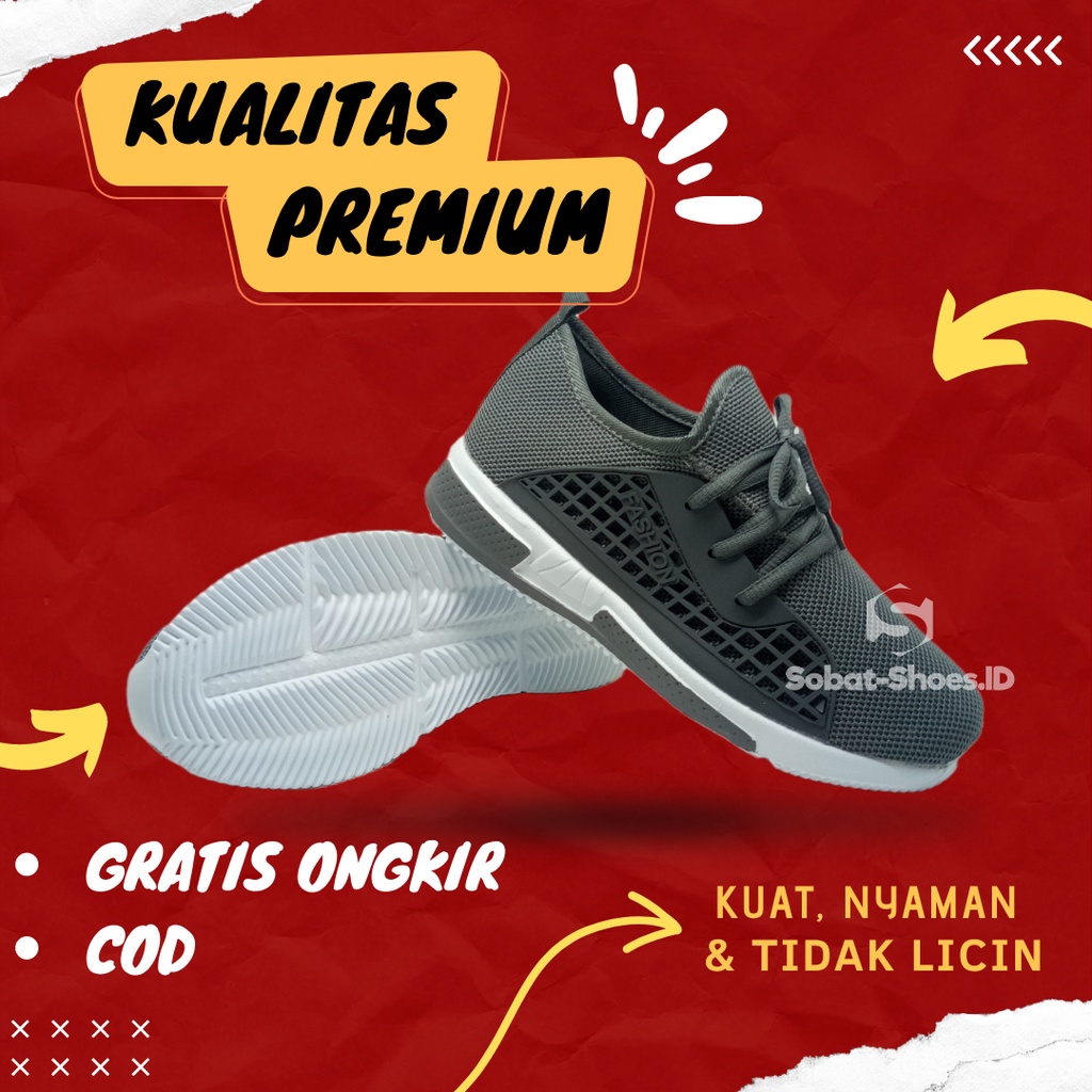 Sepatu Sneakers Casual Tali Santai Jalan Jalan Pria Wanita Remaja Original 100% Kualitas Premium