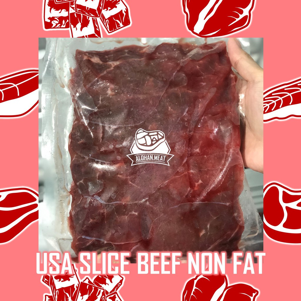 

DAGING SAPI SLICE LAPIS TANPA LEMAK / AUS BEEF SLICE NON FAT 500 GRAM