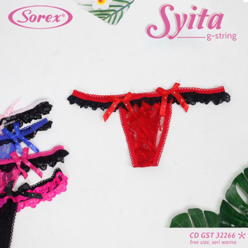 Sorex GST 32263 32266 32267 32269 sexy look celana dalam wanita G-string