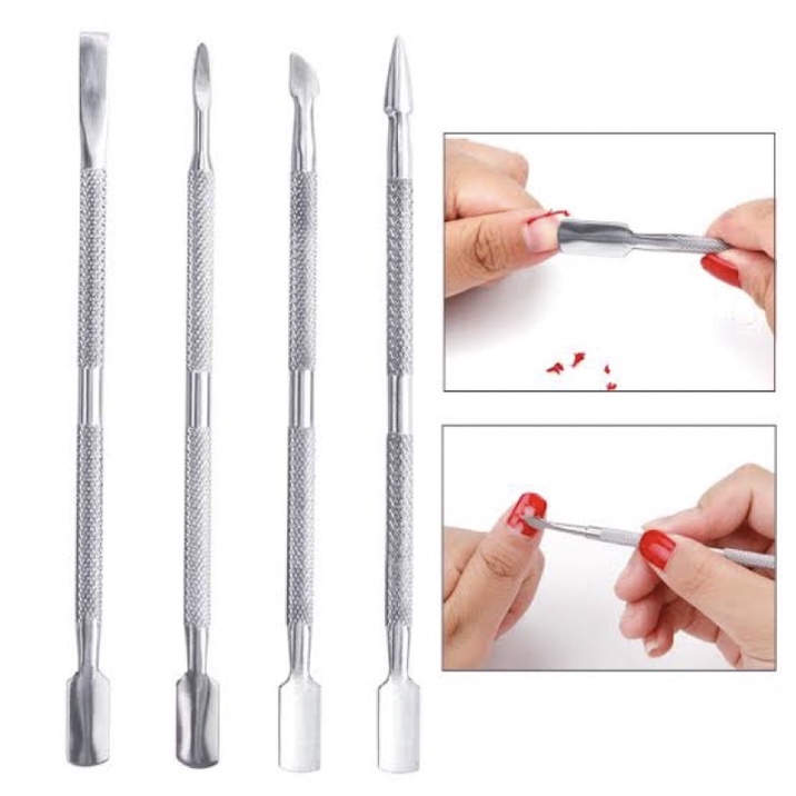 Cuticle Pusher Kuku Nail Art Manicure Alat Trim Pendorong Kutikula KU022