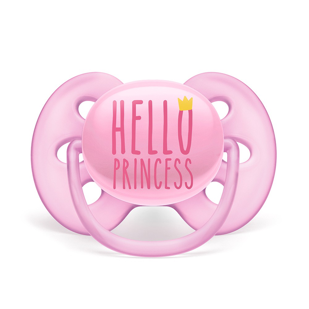 Empeng Bayi Pacifer Philips Avent Soother Soft 6-18m Girl 1Pcs SCF529/01