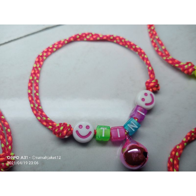 kalung kucing/kelinci perusik merah 5000 lonceng 12mm