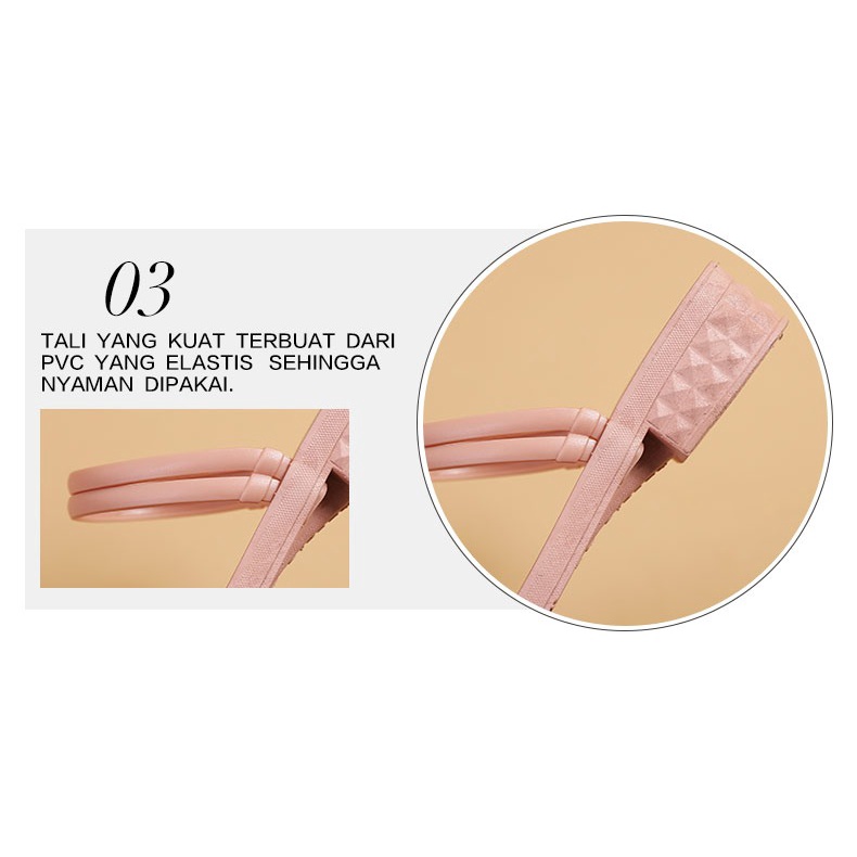 Wonderly Sandal Tali Wanita Wedges 713-2 PVC