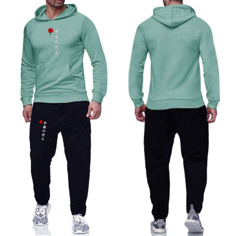 COD/DS/STELAN HOODIE+JOGGER TULISAN JEPANG (M-L-XL)