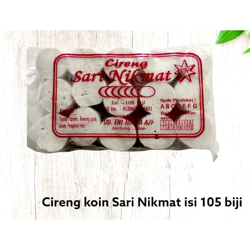 

Cireng Koin Sari Nikmat isi 105 Biji