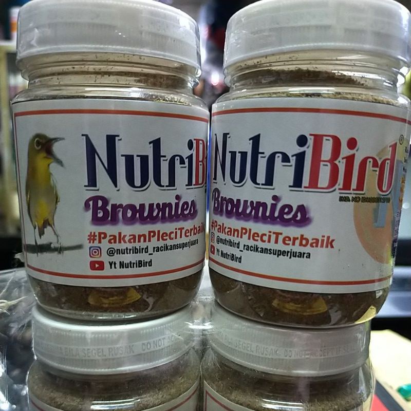 Makanan burung pleci Nutribird Brownies Pur halus