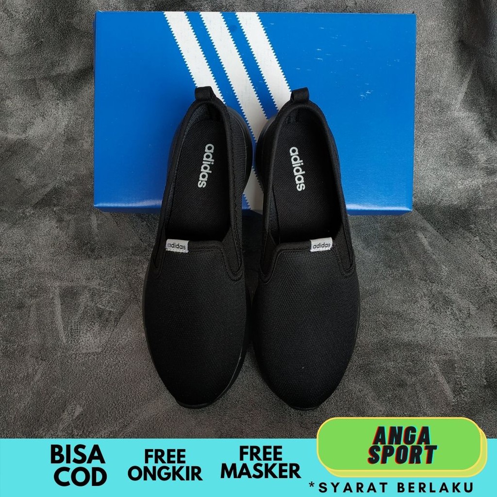 SEPATU PRIA SLIP ON ADIDAS CLOUDFOAM SEPATU SLOP COWOK CASUAL MADE IN VIETNAM