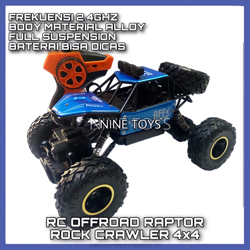 RC OFFROAD REMOTE CONTROL JEEP CLIMBING CRAWLER KING RAPTOR BIG SIZE OFFROAD JUMBO 4WD