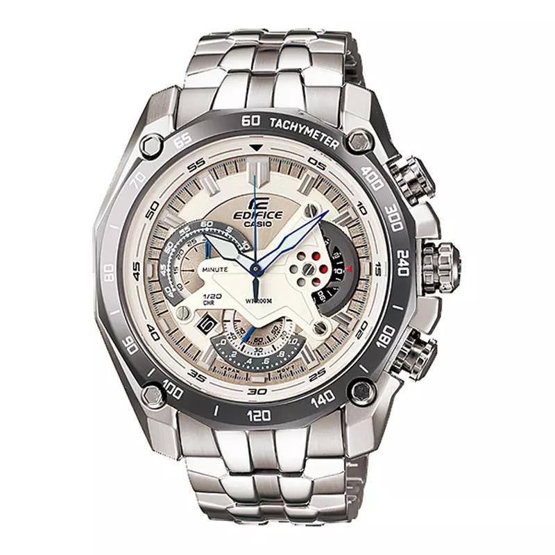 Casio Edifice EF-550D-7AV - Jam Tangan Pria - Abu-abu - Stainless Steel