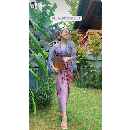 kain kebaya lukis pinggir bordir exlusive design