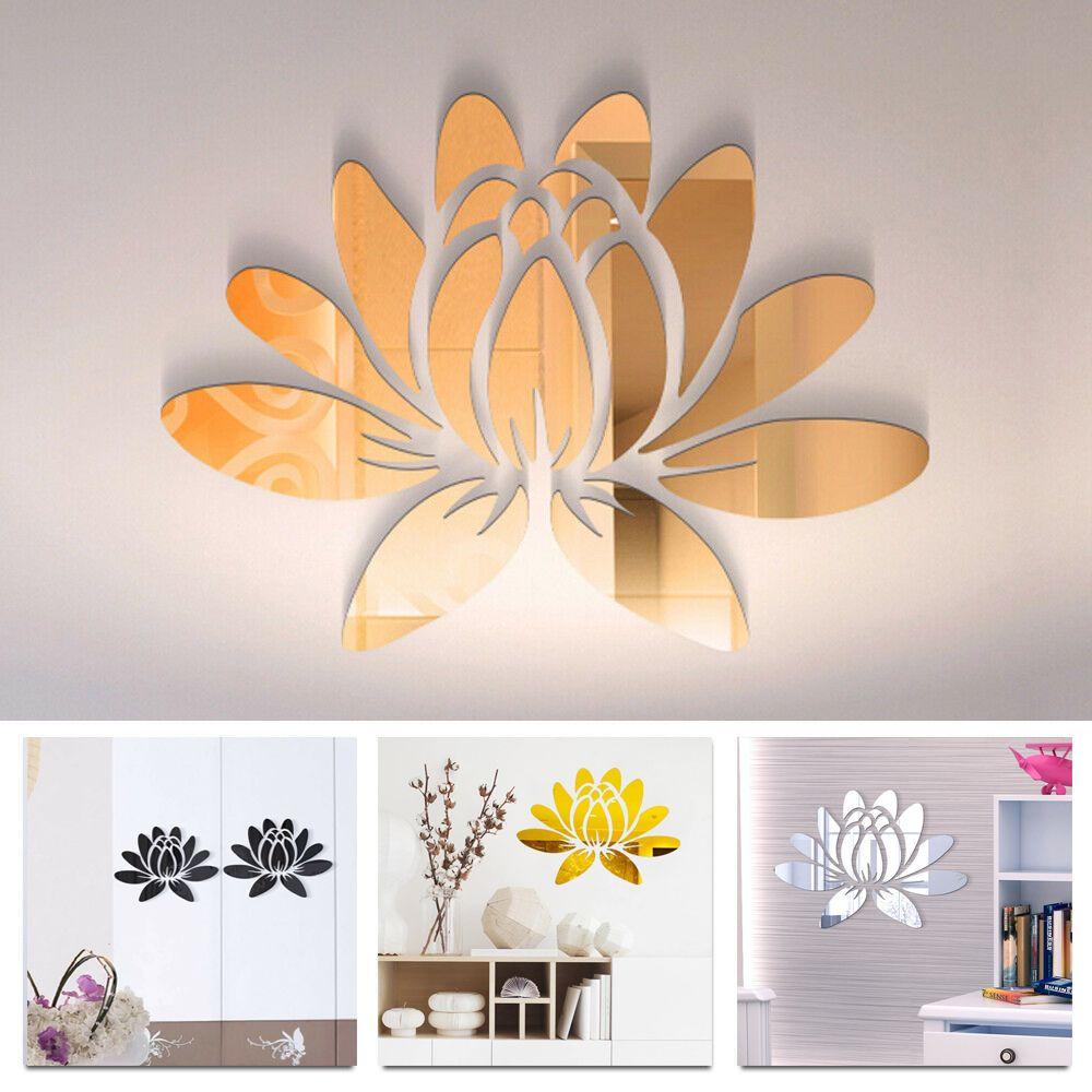 Suyo Mirror Surface Stiker Wall Art Removable Aplikasi 3D Akrilik