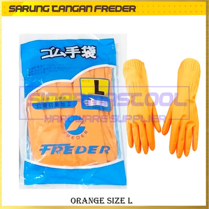 Sarung Tangan Freder Orange Ukuran L