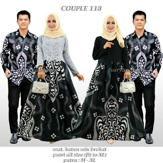 Batik Couple Sarimbit Brokat 118