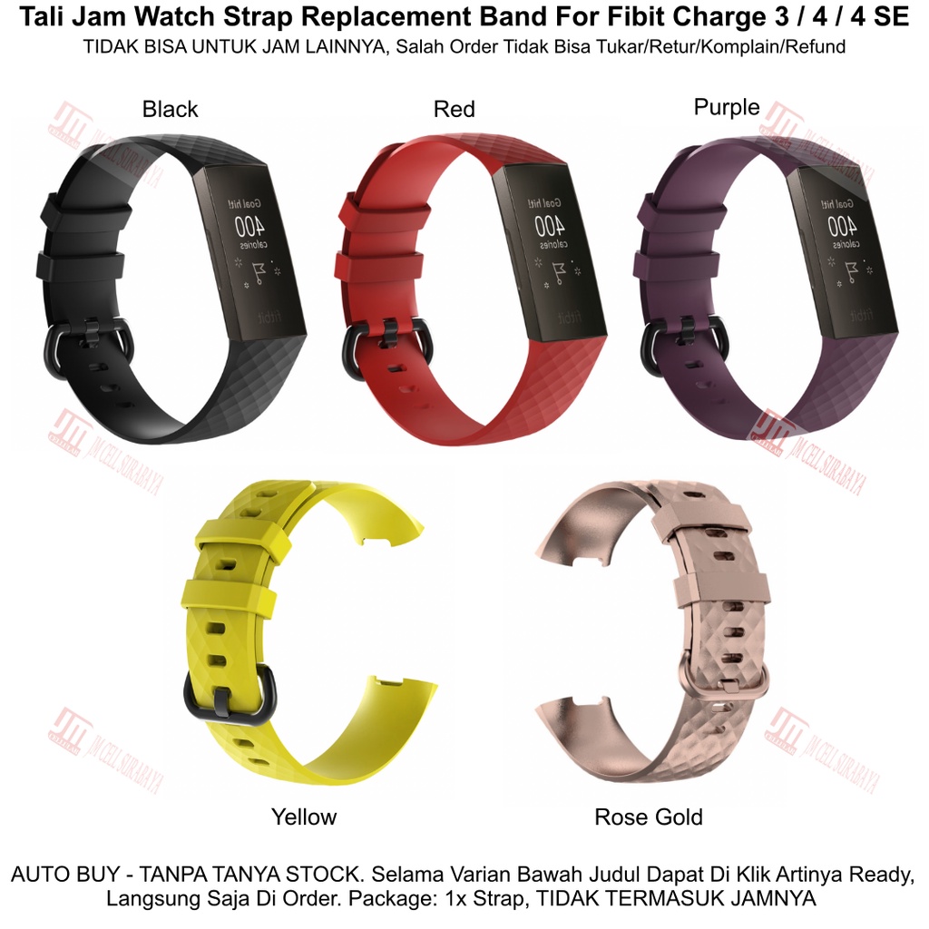 Tali Jam Watch Strap Replacement Band For Fitbit Charge 3 / 4 / 4 SE