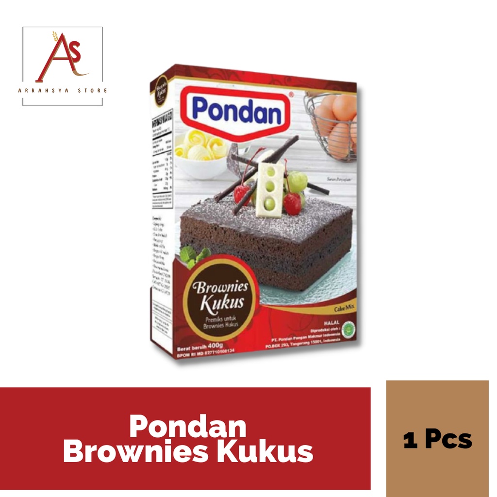 

Tepung Pondan Coklat / Black Forest/ Pandan/ Vanilla/ Brownies Kukus