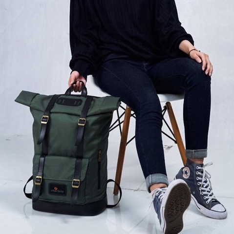 JAM SESSION ARMY |ManNeedMe x URBAN| Tas Ransel Punggung Pria Wanita Tas Backpack ORIGINAL
