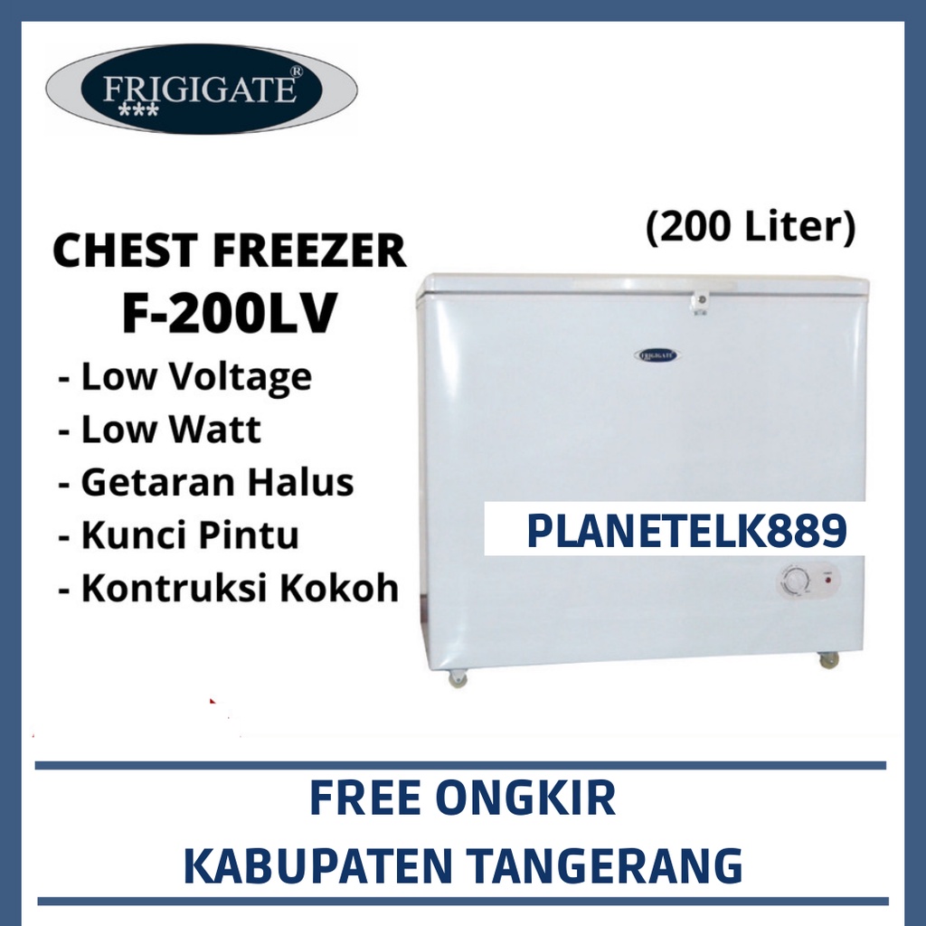 FRIGIGATE F-200LV CHEST FREEZER FRIGIGATE 200 LITER PROMO FREE ONGKIR