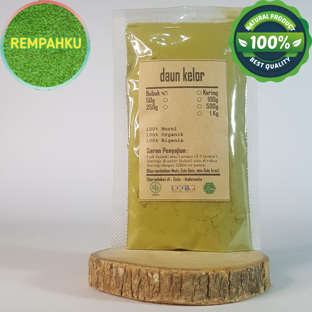 

DAUN KELOR BUBUK 100 GRAM - Moringa Oleifera - MURNI - JSR - REM