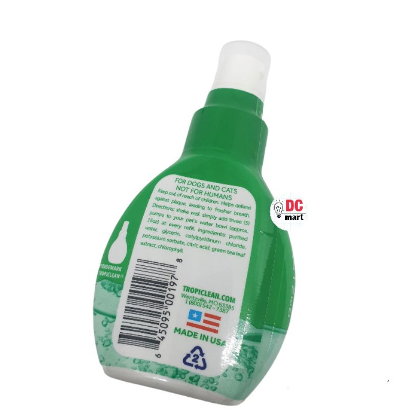 Tropiclean FRESH BREATH DROPS FOR PETS / Semprotan Bau Mulut Hewan