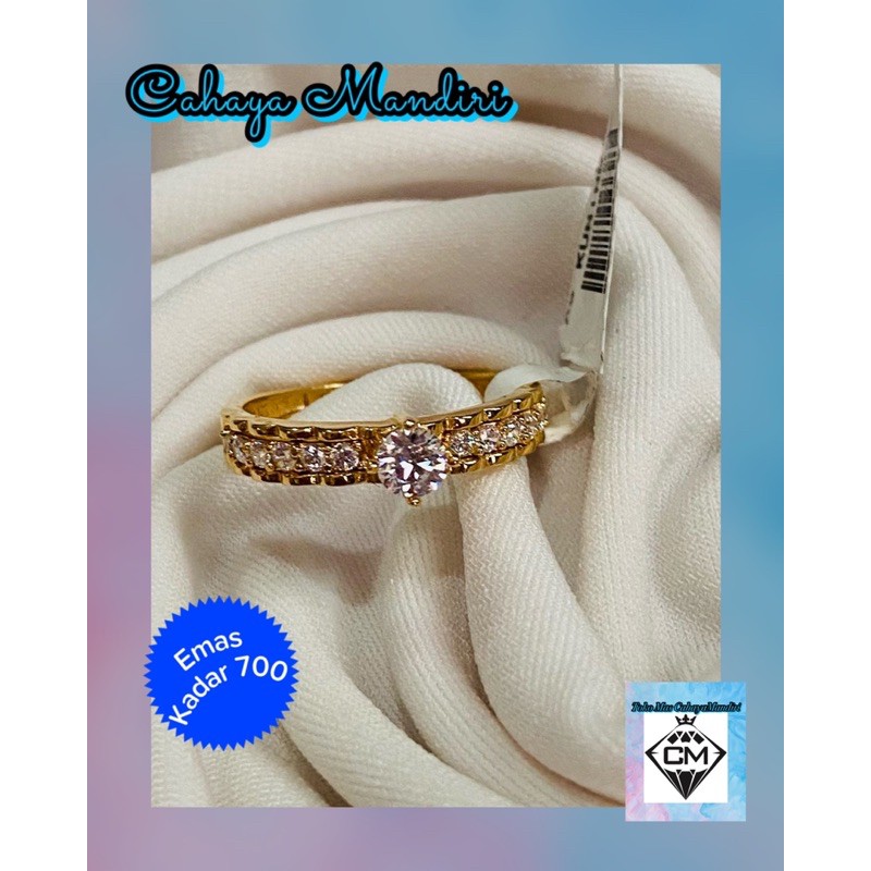 Cincin Emas Kadar 700 (16K) Berat 2,62 Gram