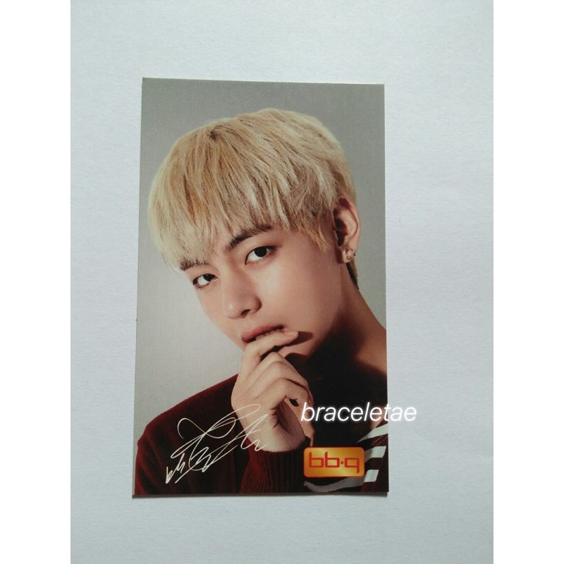 BTS V BBQ OFFICIAL PHOTOCARD (taehyung pc)
