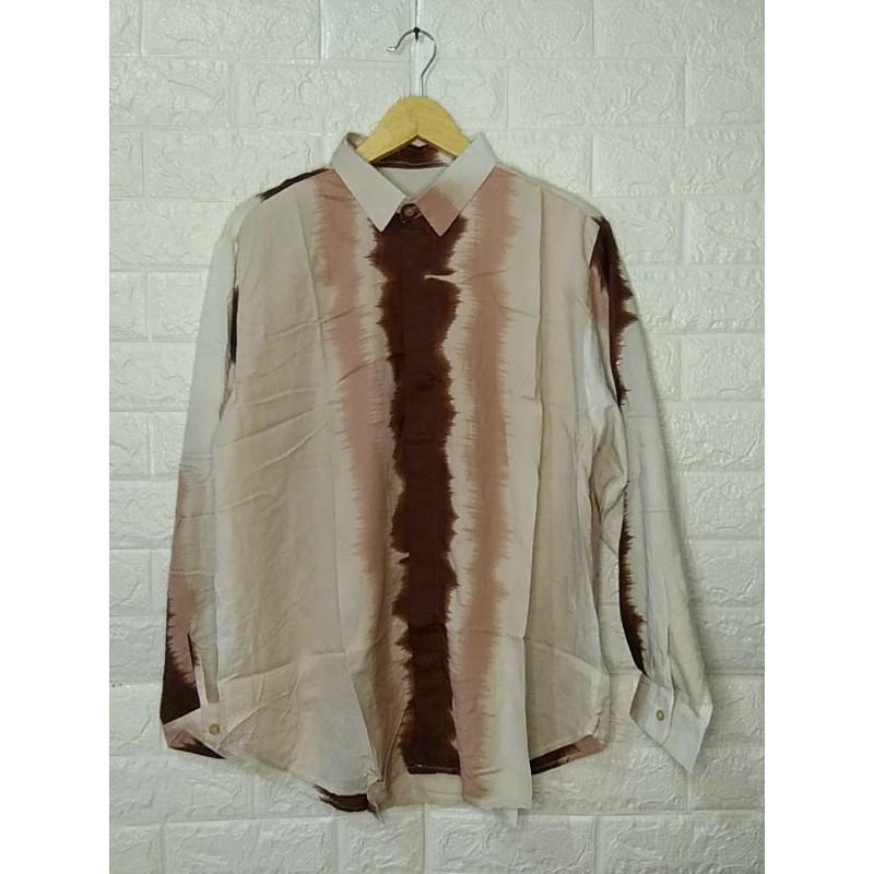 KEMEJA OVERSIZE - shibori pink