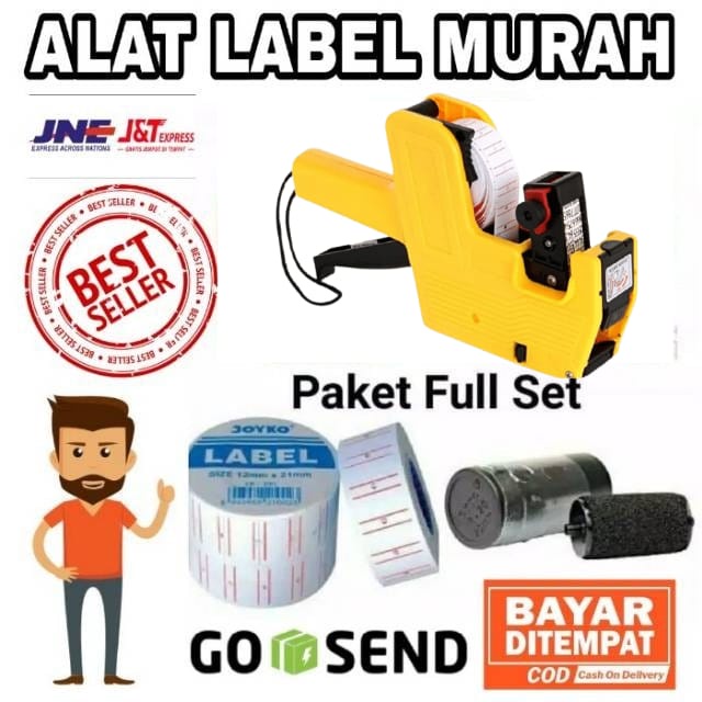 

[BAYAR DI TEMPAT] PAKET LENGKAP WARNA KUNING MESIN LABEL HARGA MERK JOYKO CETAK HARGA EXP DLL