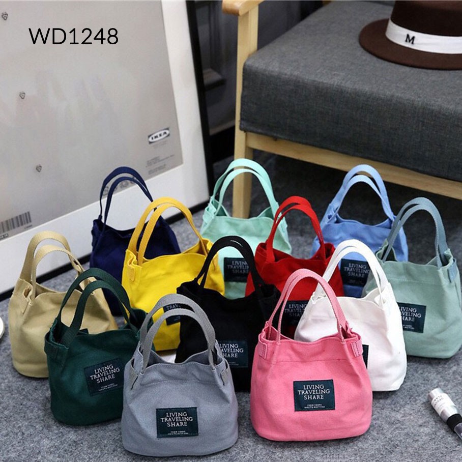 WEEDO - WD1248 - TAS IMPORT TAS FASHION TAS BATAM MURAH TAS WANITA TOTE BAG WANITA TAS CANVAS