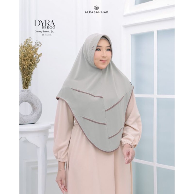 (Diskon 20) Bergo Dyra by Alfasa Hijab