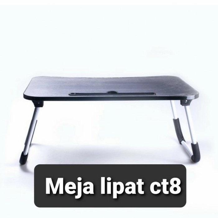 Meja Belajar Lipat / Meja Computer/Laptop SY-CT-8 Hitam Motif / Meja Portable