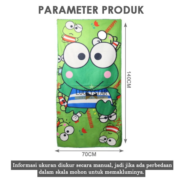 Handuk Mandi Anak Microfiber Ukuran 70x140cm Jumbo Motif Karakter Lucu Bahan Halus Lembut Perlengkapan Mandi - H2 - Blanket Store