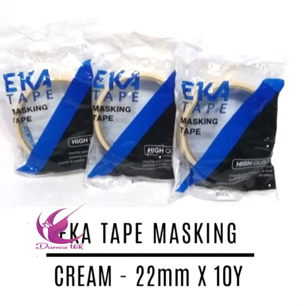 

Lakban Kertas - EKA MASKING TAPE - LAKBAN KERTAS - 22mm X 10 Yard