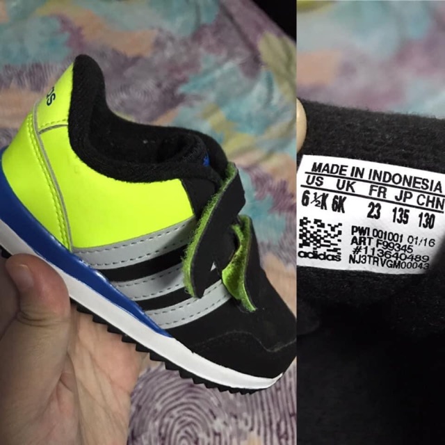 adidas kids size 2
