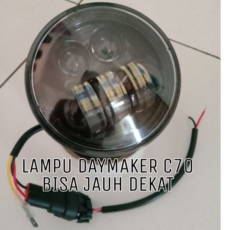A018 Lampu Daymaker C70 Transformer DUS HITAM bisa jauh dekat dot sae ori dymaker deymeker