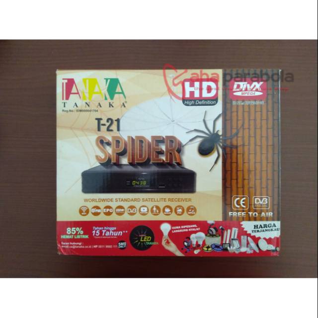 Receiver Parabola Merk Tanaka T21 Spider HD