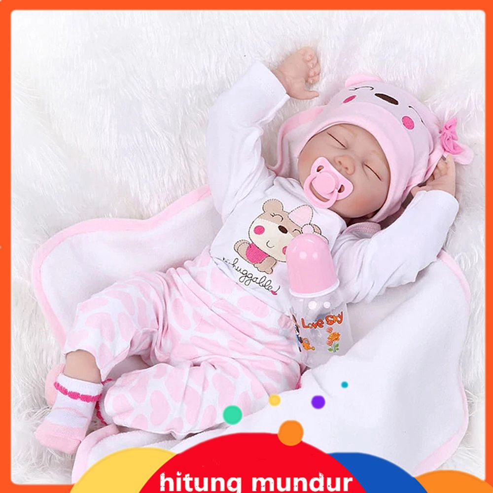 Npk Mainan Boneka Bayi Reborn Tidur Bahan Silikon Ukuran