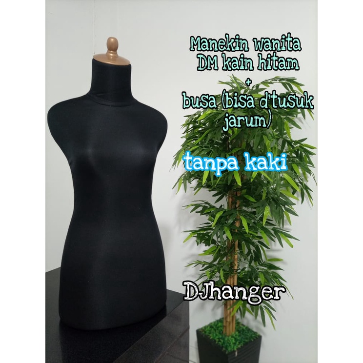 PATUNG DM KAIN BUSA HITAM / CREAM / PATUNG MANEKIN CEWEK BUSA