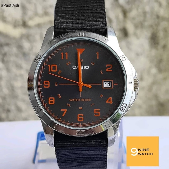 Jam Tangan Casio Pria MTP-V008B Strap Hitam