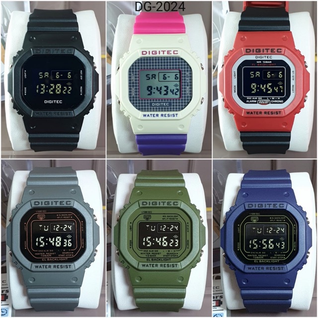 JAM TANGAN UNISEX( PRIA/WANITA) DIGITEC DG2024/6024 ORIGINAL WATERPROOF