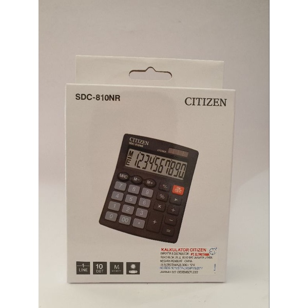 calculator citizen sdc- 810nr