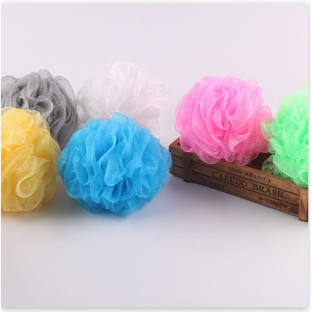 Spons Mandi Jaring 30 gr Spon Mandi Sponge Shower Puff Bath Ball