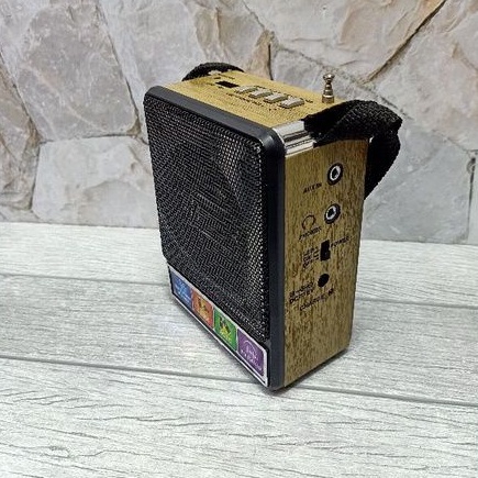 COD Speaker Radio Pemutar Musik USB Memori TF SD Senter Mitsuyama MS-4021