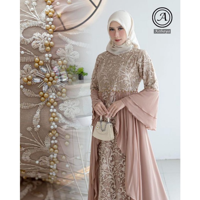 GAMIS ASHANTY // BAHAN TILLE BORDIR PREMIUM MIX BABYDOLL // By Assyifa Kebaya